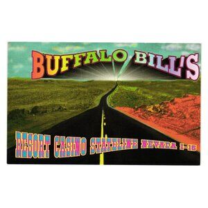 Buffalo Bills Marketing Postcard Resort Casino Vintage Postcard Old West CA NV